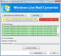 Converting Windows Live Mail EML Files screenshot