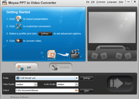 Moyea PPT to Video Converter screenshot