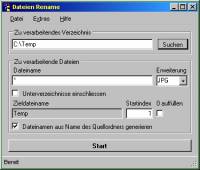 Dateien Rename screenshot