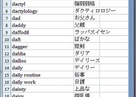 Dictionary Wordlist English Japanese screenshot