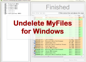 VeryUtils Undelete MyFiles screenshot