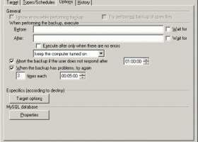 Virtos S.O.S Backup EasyDB screenshot