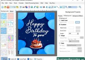 Windows Birthday Card Printing Software screenshot