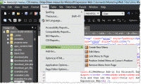 AllWebMenus Expression Web Menu Addin screenshot