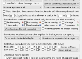 TinyMiner EVE Online Mining Bot screenshot