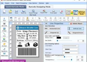 Pharmacy Barcode Label Generator screenshot