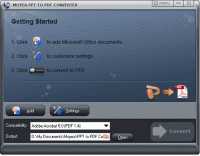 Moyea Excel to PDF Converter screenshot