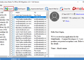 MailsDaddy Lotus Notes to Office 365 Mig screenshot