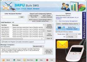 Bulk SMS Group Software screenshot