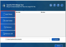 PST Merge Tool screenshot