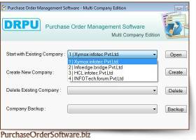 Software for Purchase Order screenshot