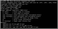 VeryPDF PDF Font Extractor Command Line screenshot