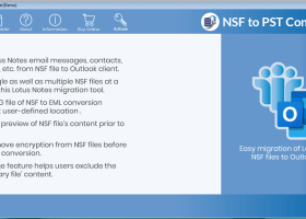 CM NSF to PST Converter screenshot