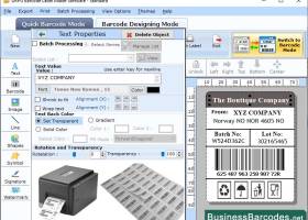 Windows Barcode Software screenshot