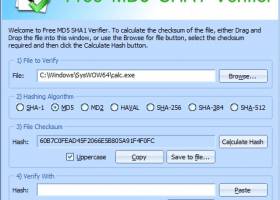 Free MD5 SHA1 Verifier screenshot