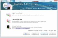 Boxoft Free DJVU to PDF freeware) screenshot