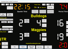 Australian Rules Football Scoreboard screenshot