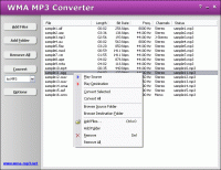 WMA WMV ASF MP3 Converter screenshot