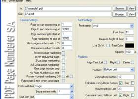 PDF Page Numberer SA screenshot