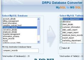 MySQL DB To MS SQL Migrator screenshot