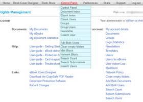 DRM Server for CopySafe PDF screenshot