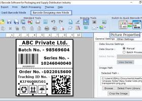 Shipping Logistics Barcode Label Maker screenshot