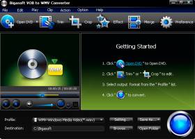 Bigasoft VOB to WMV Converter screenshot