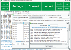 CSV2QFX Convert screenshot