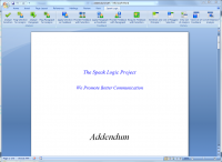 Speak Logic Information Analysis for Microsoft Office V2012 screenshot