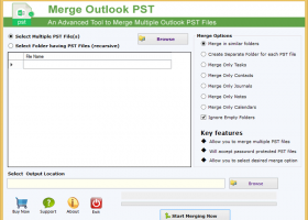 ToolsGround Merge Outlook PST screenshot