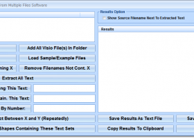 MS Visio Extract Data and Text From Multiple Files Software screenshot