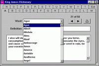 King James Dictionary screenshot