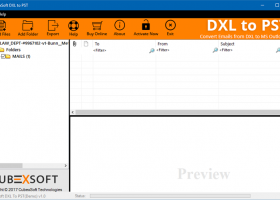 CubexSoft DXL to PST screenshot