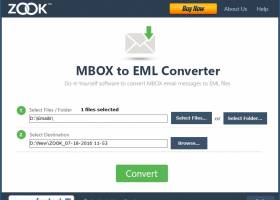 ZOOK MBOX to EML Converter screenshot