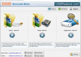 Removable Media Restore Software screenshot