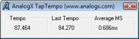 AnalogX TapTempo screenshot