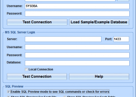 Firebird Tables To MS SQL Server Converter Software screenshot