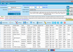 LinkedIn Company Extractor screenshot
