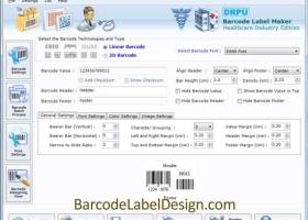 Healthcare Barcode Label Design screenshot