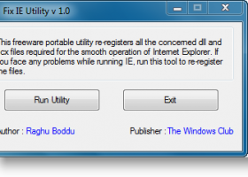re-register ie dll and ocx files