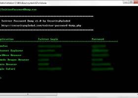 Password Dump for Twitter screenshot
