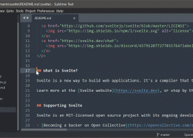 Sublime Text screenshot