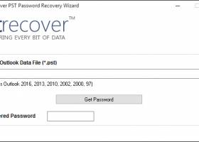 PST Password Recovery Outlook 2010 screenshot