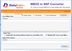 Datavare MBOX to NSF Converter Expert screenshot