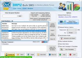 Blackberry Bulk SMS Marketing Software screenshot