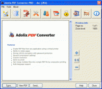 Adolix PDF Converter PRO screenshot