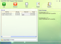 VeryPDF PDF Repair screenshot