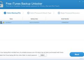 Free iTunes Backup Unlocker screenshot