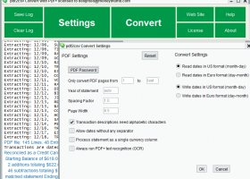 PDF2CSV Convert screenshot