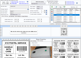 Shipping Barcode Label Generator Excel screenshot